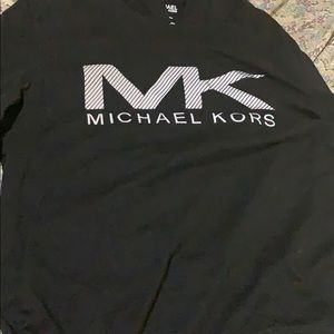 black Michael kors hoodie with sliver lettering